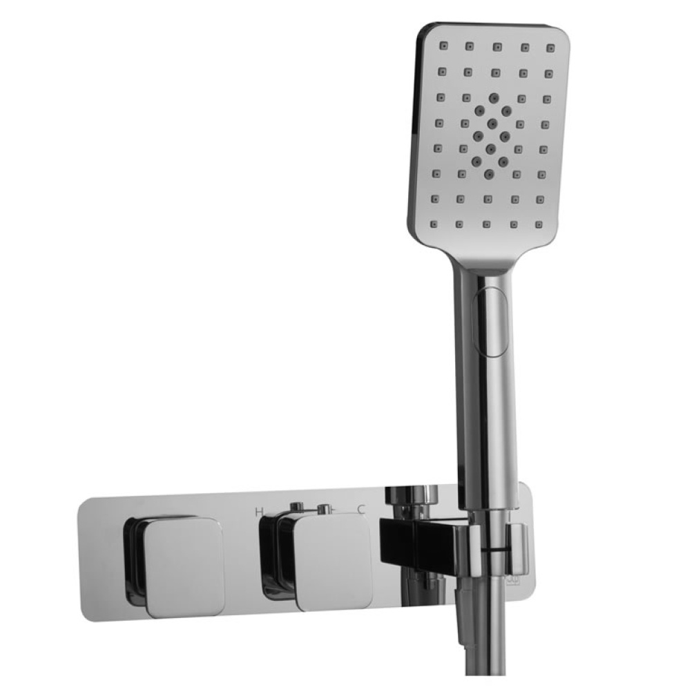 Cutout image of JTP Hix Dual Shower Valve & Handset